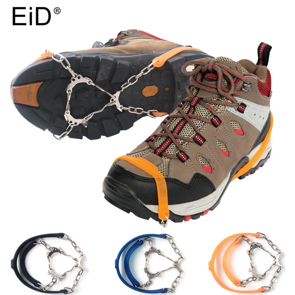 EID Universal 6 Studs Anti-Skid Schnee Eis Klettern Schuhe Spike Grip Stollen Winter Im Freien Nicht-slip Eis greifer Abdeckung Steigeisen Image