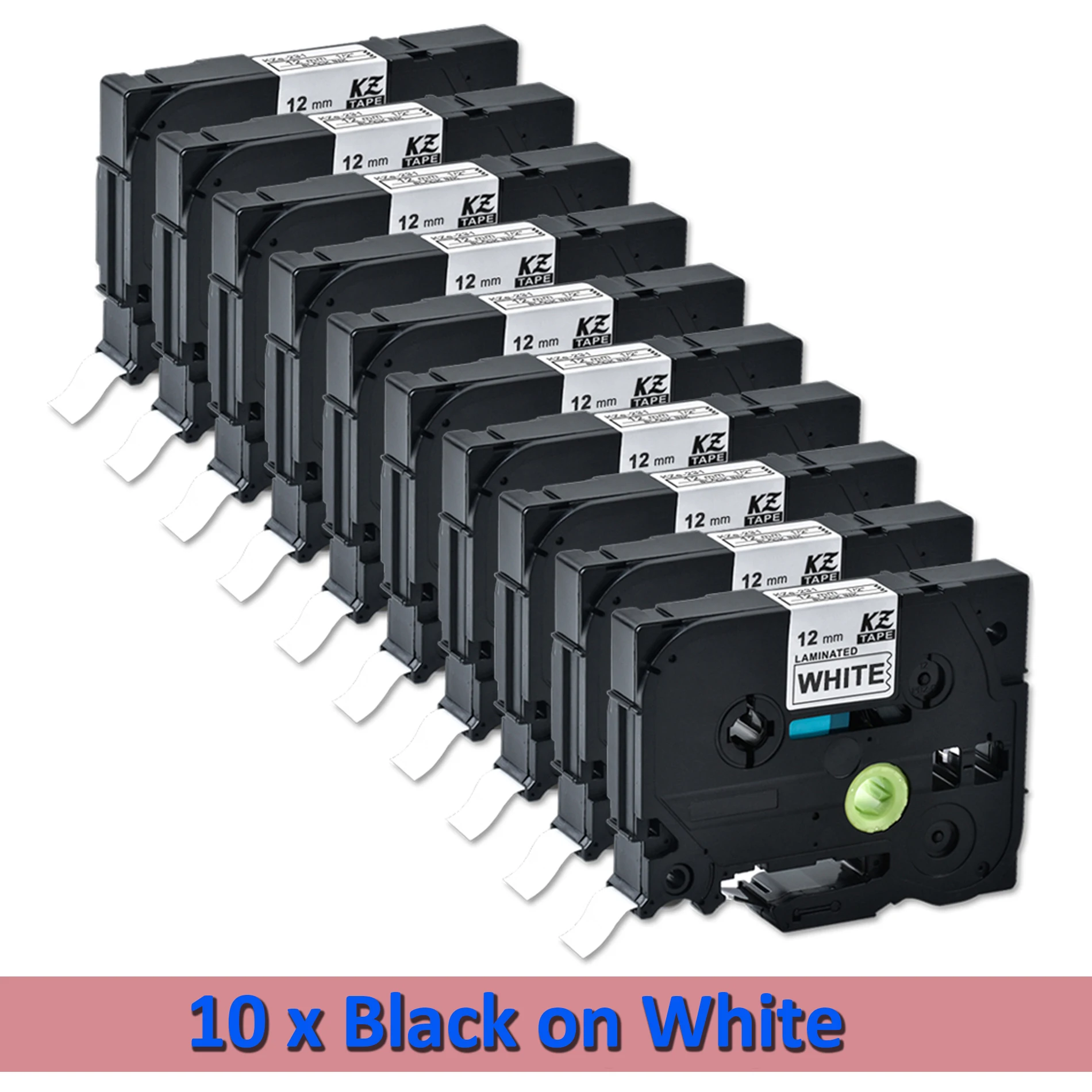 10 stücke 12mm TZe-231 etikett band tz 231 TZ-231 weißes band kompatibel bruder ptouch maker tze231 für pth110 PT-710BT PT-E550W Image