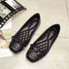 Mode Wohnungen für Frauen Boot Schuhe Elegante Büro Dame Schuhe Casual Frauen Wohnungen Weiche Bequeme Flache Schuhe Schwarz Blau A3855