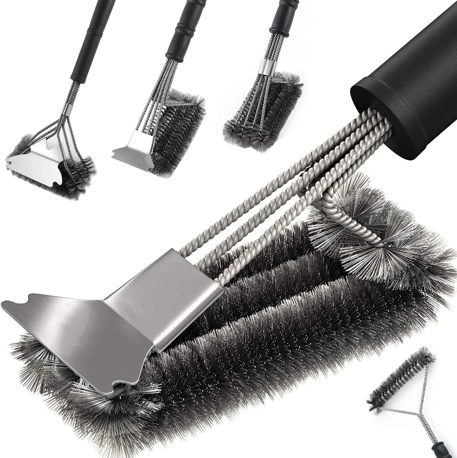 Sicherer Grill bürsten borsten freier Grill bürstensc haber rostfreier Edelstahl-Grill reiniger tolles Grill zubehör