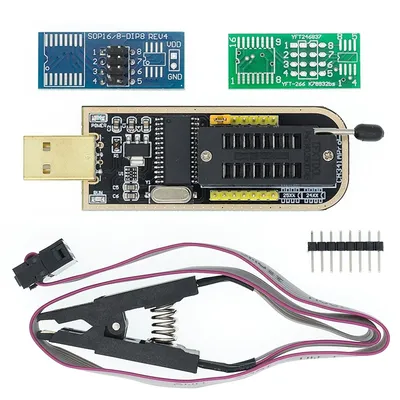 Ch341 ch341a ch341b 24 25 Serie eeprom Flash BIOS USB-Programmierer Modul soic8 sop8 Testclip für Image