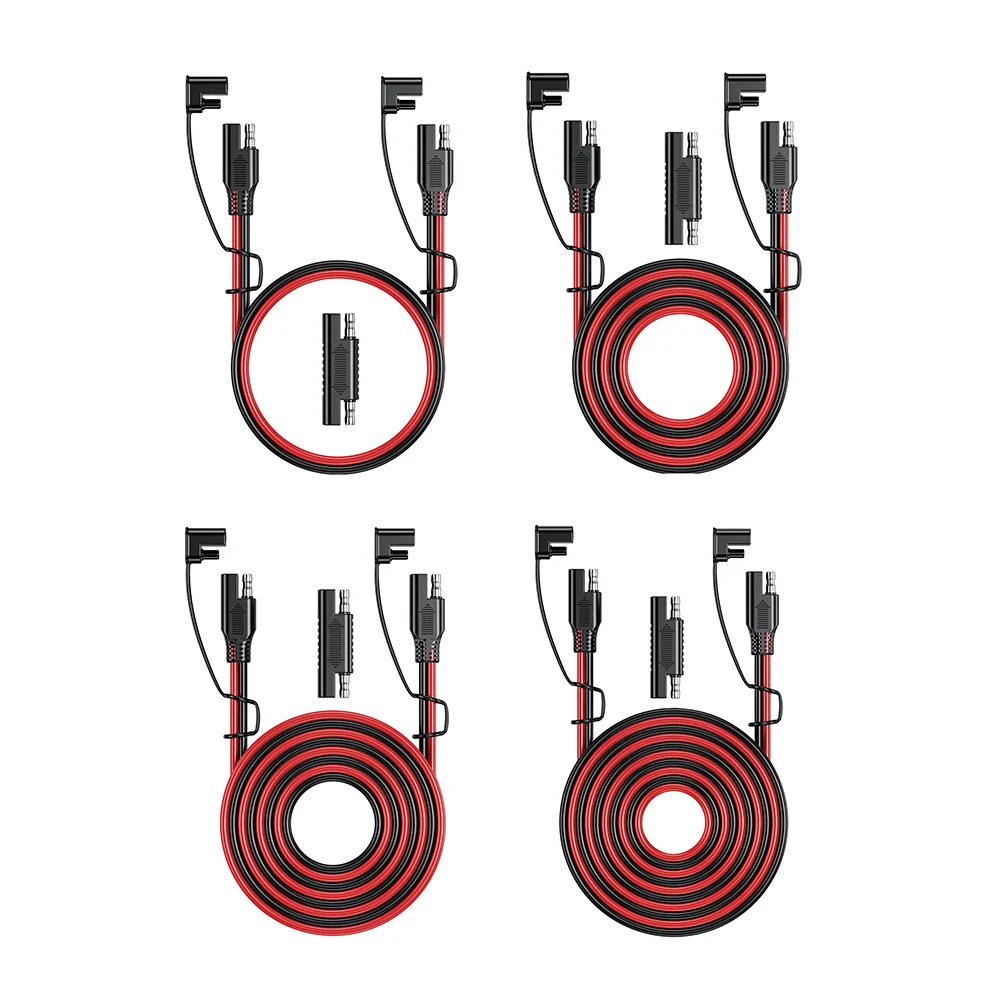 Schnell kupplung Verlängerung kabel Batterie ladekabel sae to sae 12v-36v 16awg Schnell anschluss kabelbaum staub dichtes Auto 16 awg Leitung Image