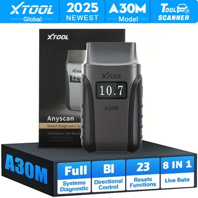 XTOOL Anyscan A30M OBD2 Scanner Active Test Car Diagnostic Tool ABS Bleed Code Reader Auto VIN
