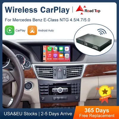 Road Top Wireless CarPlay for Mercedes Benz E-Class W212 E Coupe C207 NTG4.5/4.7/5.0 2011-2015 with