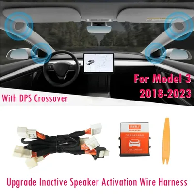 Upgrade Inactive Speaker Activation Wire Harness Fits with DSP Crossover for Tesla Model 3 2018-2023