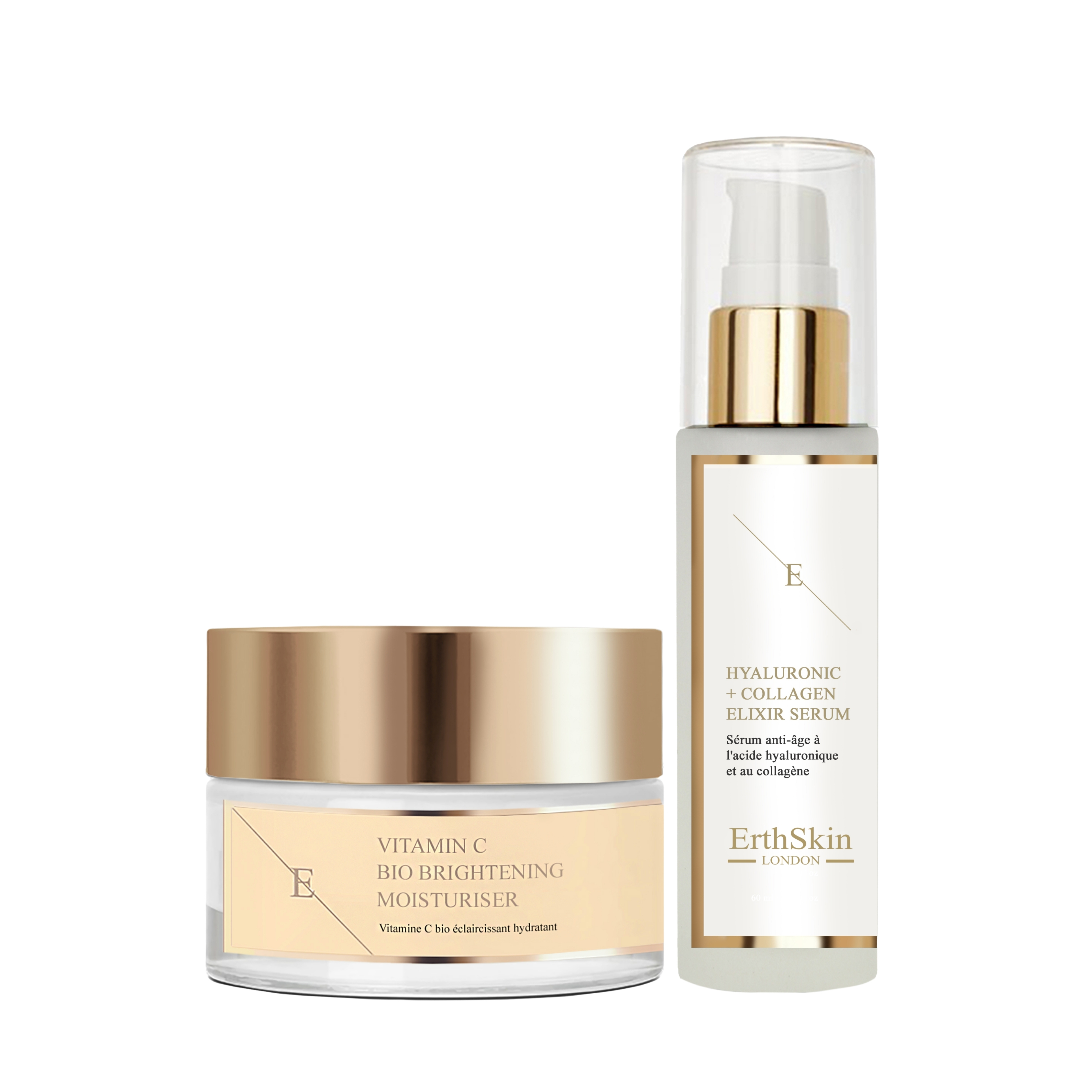 Vitamin C Bio Brightening Moisturizing Cream 50ml + Hydroacid & Collagen Serum - 60ml Image