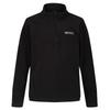 Regatta Great Outdoors Childrens/Kids Hot Shot II Half Zip Fleece Top (Schwarz/Schwarz)