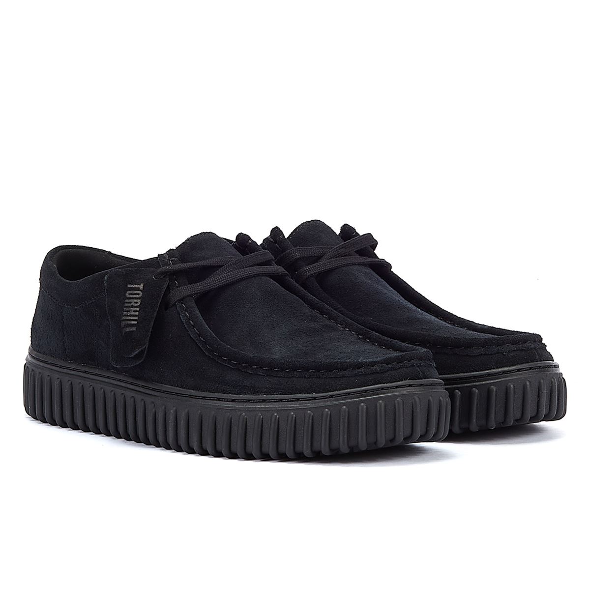 Clarks Originals Torhill Männer Schwarz Wildleder Schuhe