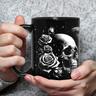 Skull Mug 13oz Goth Gifts For Women Skull Gifts For Women - Witch Gifts Skull Gifts For Men Unique Large Skull Coffee Mug - Goth Decor Goth Mug - Skull Cup Gothic Gifts For Men Gifts For Gothic Women