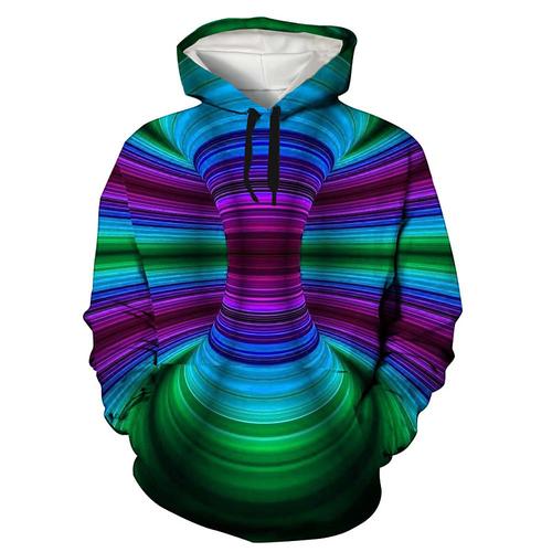 Men's Graphic Hoodie Hoodies Sweatshirt Hoodie Long Sleeve Hooded Sweatshirt Hooded Cool 3D Print Dark Purple / Light Purple Red green Fall Winter Designer