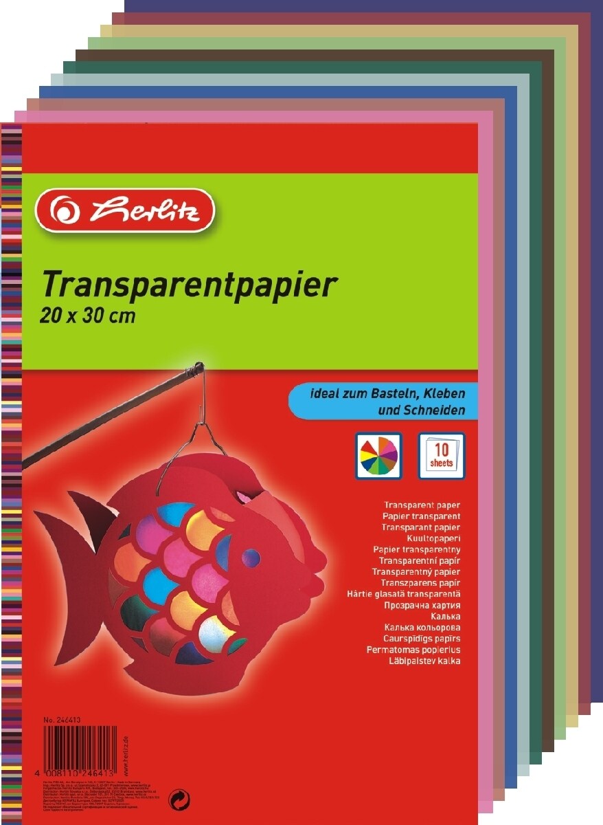 herlitz Transparentpapier 20x30 cm VE=10 Blatt Image