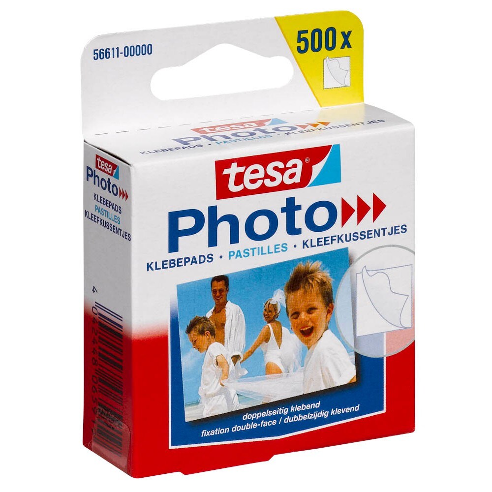 tesa 56611-00000-00 500x Photo doppelseitige Klebepads 1,2 x 1,3 cm(T) Image