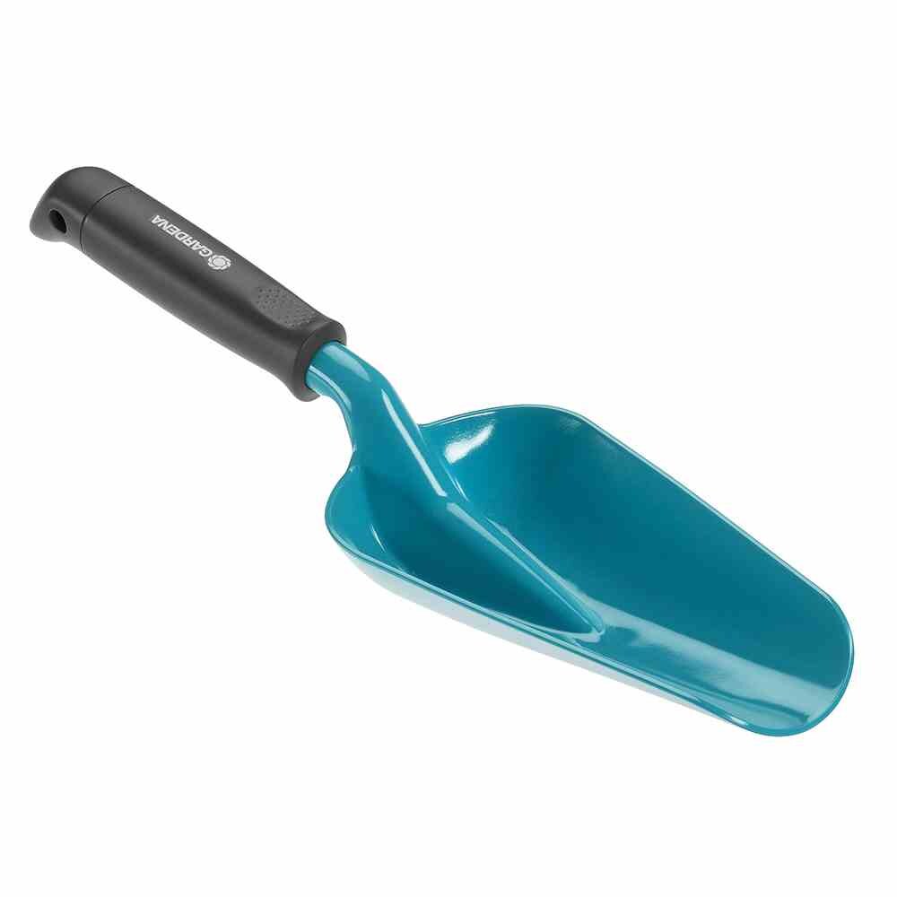 Gardena BlumenkelleBlumenkelle, aus Stahl in blau und anthrazit, Blattmaß: B 120 mm, gerade, Griffmaterial: Kunststoff Image
