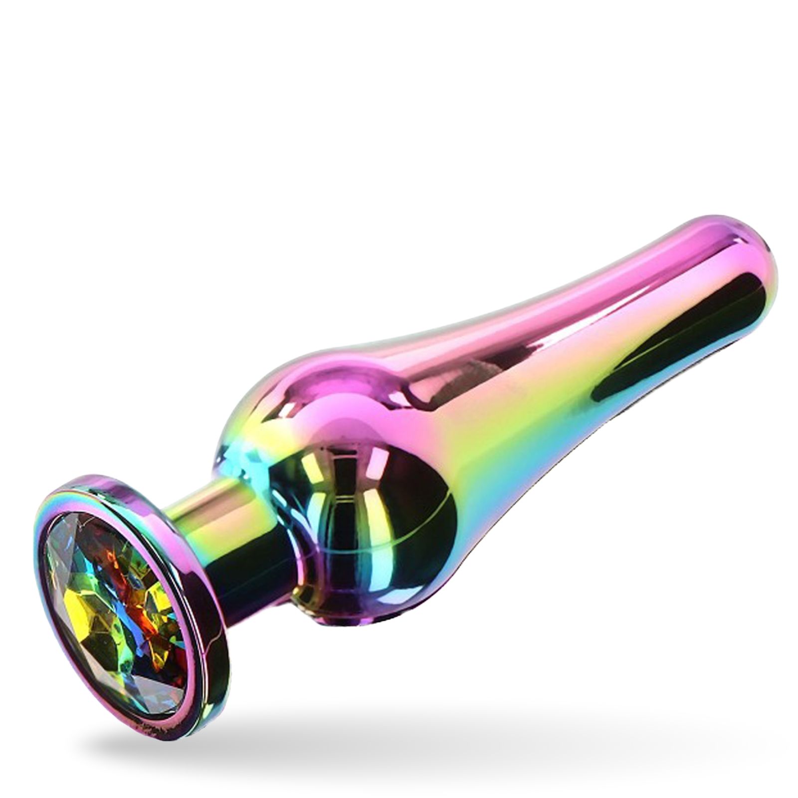 Lovelyness - Plug anale multicolore con cono e pietra decorativa 1 St