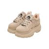 Trainingsschuh BUFFALO "Buffalo Damen Buffalo 1339-14 2.0 Sneaker Low", Damen, Gr. 38, beige (cream), Leder, unifarben, Schuhe