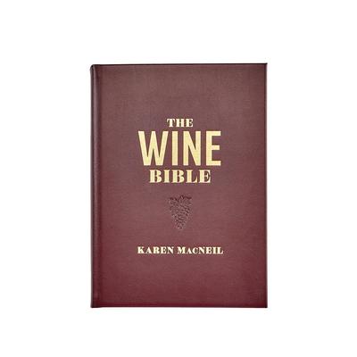 Graphic Image The Wine Bible Coffee Table Book, Leather, Burgundy