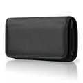 Marsupio per telefono cellulare da 3,5-6,3 pollici per iPhone Samsung Xiaomi Huawei HTC Custodia con clip da cintura Fondina Borsa in tessuto Oxford Flip Cover