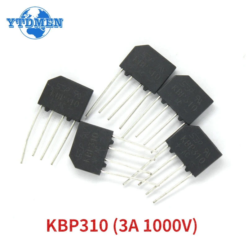 5PCS Gleichrichter KBP310 Brückengleichrichterdiode 3A 1000V Elektronische Komponente Image