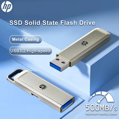 HP Externe SSD USB 3.2 Flash-Laufwerk Festplatte 1 TB 512 GB 256 GB Pen Drive Tiny Pendrive Memory Stick Tragbares Gerät U Disk Image