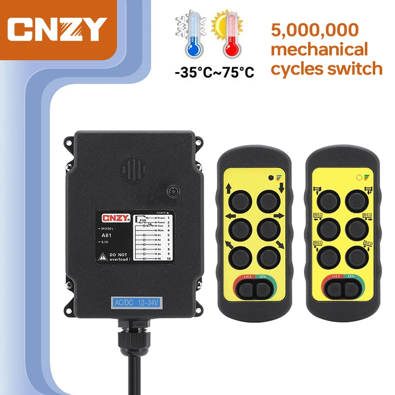 A600 6-taste single speed auto heckklappe heben hydraulische steuerung heben kran industrielle radio fernbedienung heckklappe schalter Image