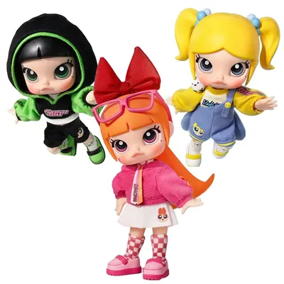 Genuine Molly X The Powerpuff Girls Movable Joint Bjd Dolls Molly Action Figure Anime Collection