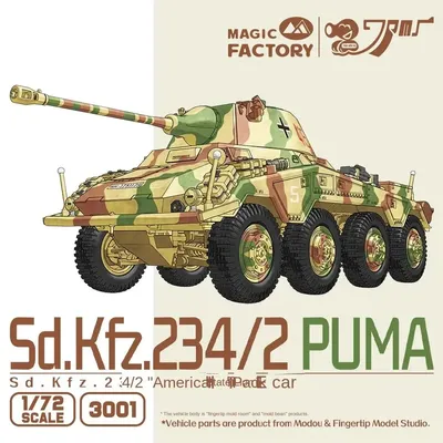 Magische Fabrik 234,2 sd. kfz gepanzertes Auto Kunststoff Modell Kit Image