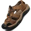 2024 leder Männer Schuhe Sommer Neue Große Größe männer Sandalen Männer Sandalen Mode Sandalen Hausschuhe Große Größe 38-47 ﻿