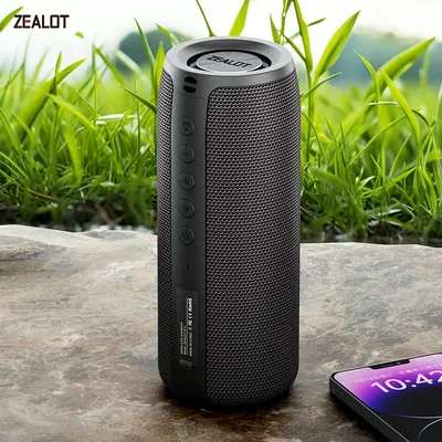 ZEALOT-S51 Leistungsstarker Bluetooth-Lautsprecher, Bass, kabellose Lautsprecher, Subwoofer, wasserdichte Soundbox, unterstützt TF, TWS, USB-Flash-Laufwerk Image