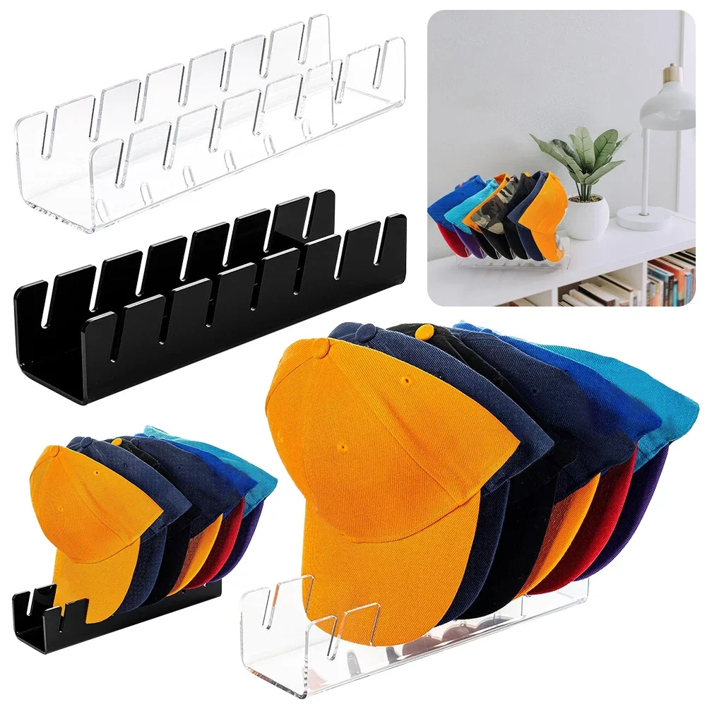 Hut halter für Baseball mützen Acryl hut Organizer für 7 Baseball mützen keine Installation Hutablage für Schlafzimmer Schrank Kommode