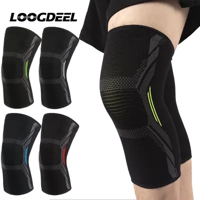 1Pcs Knitted Nylon Sports Knee Pad Cycling Protective Gear Running Basketball Skipping Rope Warm