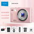 Fotocamera digitale 4K Fotocamera per vlogging con messa a fuoco automatica HD 64MP con videocamera a grande schermo da 2,8" per fotografia per bambini adulti