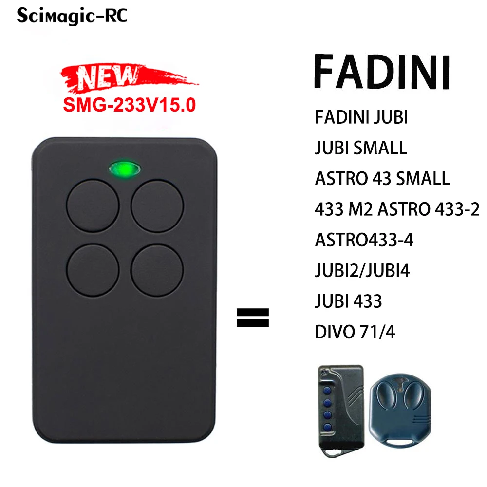 FADINI ASTRO 433-2 433-2TR PICCOLO Garagenfernbedienung 433 MHz Tor-Türöffner-Befehlssender Image
