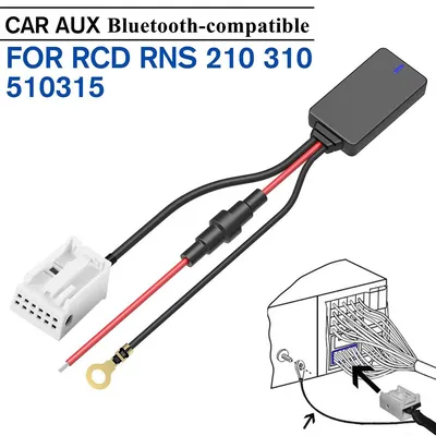 Car Bluetooth 5.0 Module AUX-IN Audio Aux Car MP3 Bluetooth-compatible Adapter Music Radio For RCD RNS 210 310 510