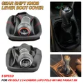 Per Volkswagen VW Golf 2 3 4 Cabrio Polo 6N1 6N2 Passat 35i Auto 5 Velocità Pomello Del Cambio Leva Ghetta Boot Copertura In Pelle