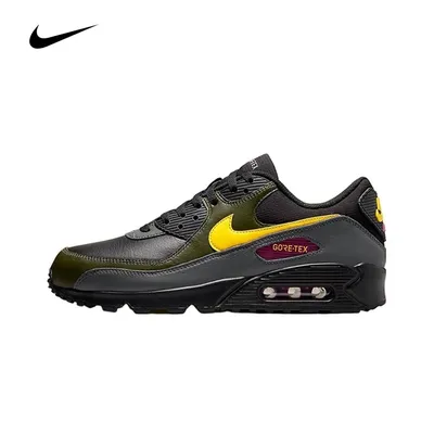 Original Nike Air Max 90 Vintage Men's Running Shoes Wear Resistant Shock Absorption Breathable