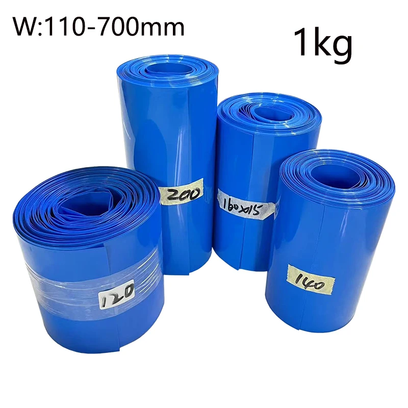 1kg blaue PVC-Schrumpfschlauch-Schrumpf folie für die Isolier beschichtung/Li-Ionen-Zellen/Lifepo4-Batterie Image