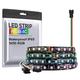 2,5 m 5m Strisce luminose LED flessibili 30/60 LED 5050 SMD 10mm 1 pc RGBIC (Colore sogno indirizzabile) Strisce LED Al Coperto Feste Impermeabile 12 V