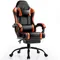 Gaming Chair with Footrest, PU Leather Video Game Chairs for Adults, Reclining Gamer Chair Office