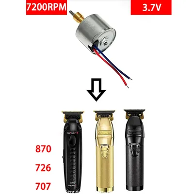 Men's 3.7V High Speed 7200 RPM Hair Clipper Replacement Parts Brushless Motor 870/726/707 Trimmer