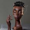 Head Incense Burner Black Woman, Black Lady Head Scents Burner Black Women Head, Head Incense Burner Black Woman,Headscents Incense Holder for Various Environments