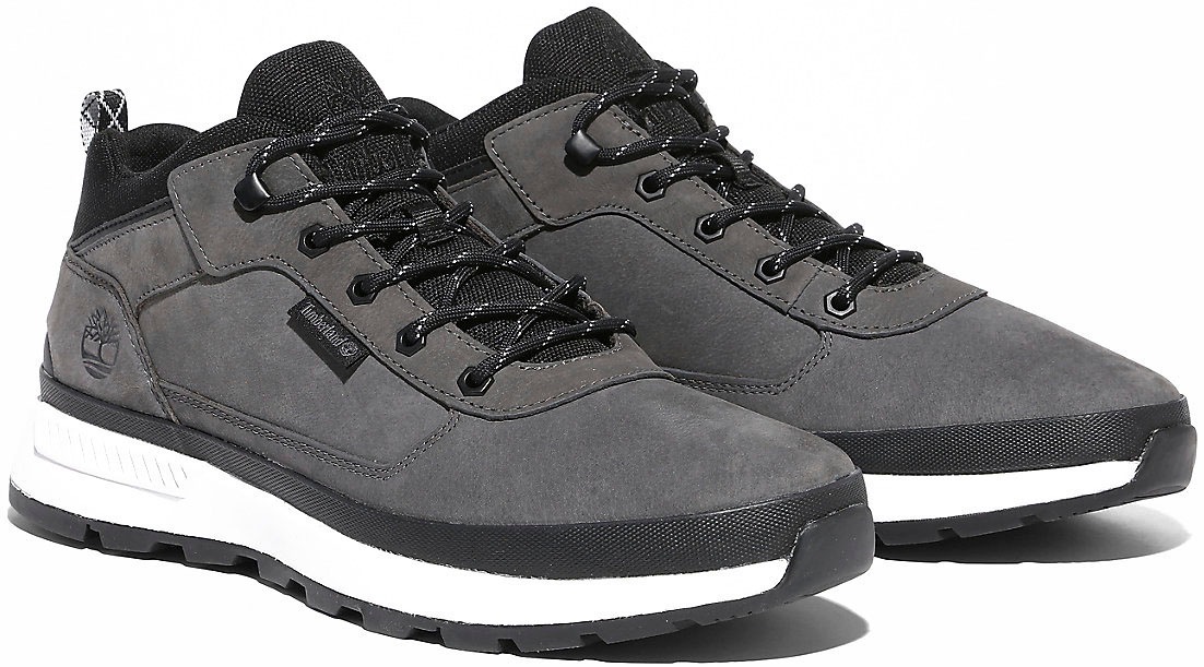 Wanderschuh TIMBERLAND "FIELD TREKKER MID LACE UP SNEAKER", Gr. 40, grau (mittelgrau), Leder, Synthetik, Schuhe, Wintersneaker, Sneaker, Winterschuhe