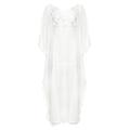 Strandkleid NASSAU BEACH "NB231050", Damen, Gr. OS, Einheitsgröße, weiß, 100% Polyester, Kleider