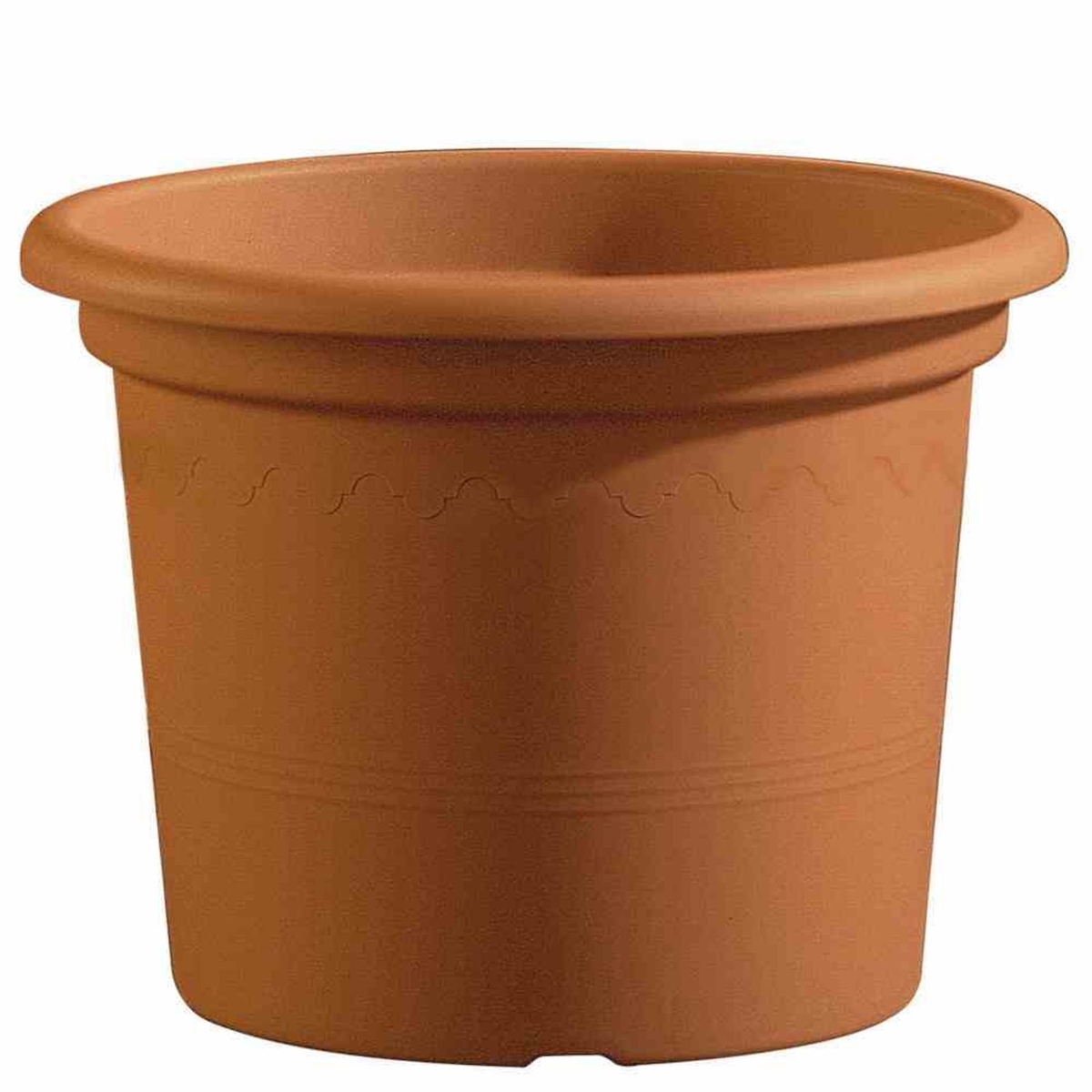 euro3plast Kübel GEO Ø 25 cm terracotta rund Terracotta 25 Image