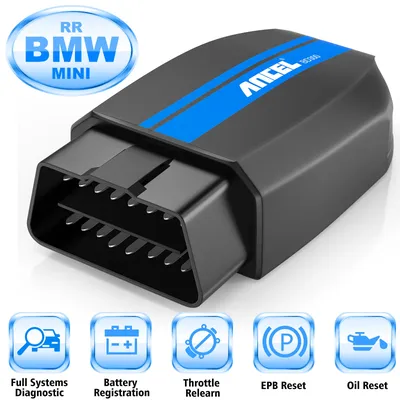 ANCEL BD300 OBD2 Scanner for BMW/Mini Bluetooth 5.0 ABS SRS Airbag TPMS Oil Reset Diagnostic Scan