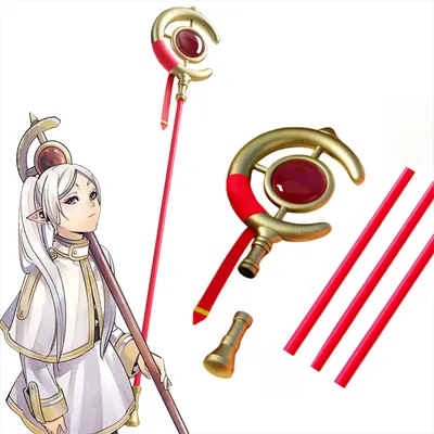 Frieren Cosplay Walking Stick Frieren:Beyond Journey's Anime Cosplay Frieren Cosplay Prop