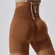 Per donna Shorts da Palestra Shorts da yoga Shorts da allenamento Fascia Elastica Vita Alta Yoga Allenamento in Palestra Pilates Pantaloncini Nero Blu Viola chiaro Gli sport Abbigliamento sportivo