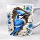 tazza di caffè con uccelli tazze da caffè con illusione 3D, tazza regalo con animali tazza da viaggio divertente tazza da bere arredamento da scrivania, tazza da tè in ceramica da 11,2 once, regali di