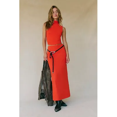 Ellie Co-Ord by free-est at Free People in Tangerine Tango, Size: Large