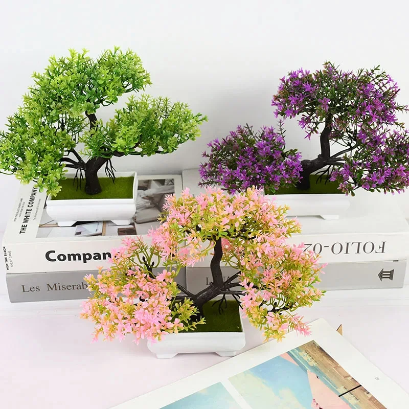 Künstliche Pflanzen Bonsai Kleiner Baum Topf Gefälschte Pflanze Blumen Topf Ornamente Für Home Zimmer Tischdekoration Hotel Garten Dekor Image