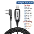 Cavo di programmazione USB con CD per Baofeng UV-5R 82 888S UV-S9PLUS UV-13 16 17 21 Pro Quansheng UV-K5 5R Plus Walkie Talkie Radio